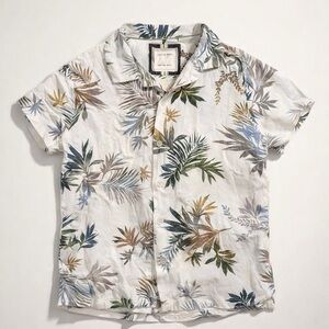 Cactus Boys Multicolor Leaf Pattern Shirt